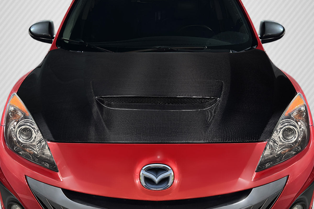 Mazda MazdaSpeed 3 2010-2013 Carbon Fiber OEM Hood Carbon Creations