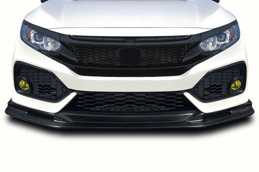 Honda Civic Si / Hatchback (2017-2021) Carbon Fiber Parvin Front Lip Spoiler Air Dam