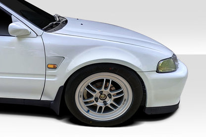 Honda Civic Hatchback 1992-1995 Suzuka Front Fenders Duraflex