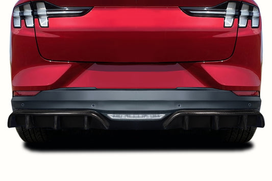 Ford Mustang Mach-E (2021-2022) Carbon Fiber Mystic Rear Diffuser