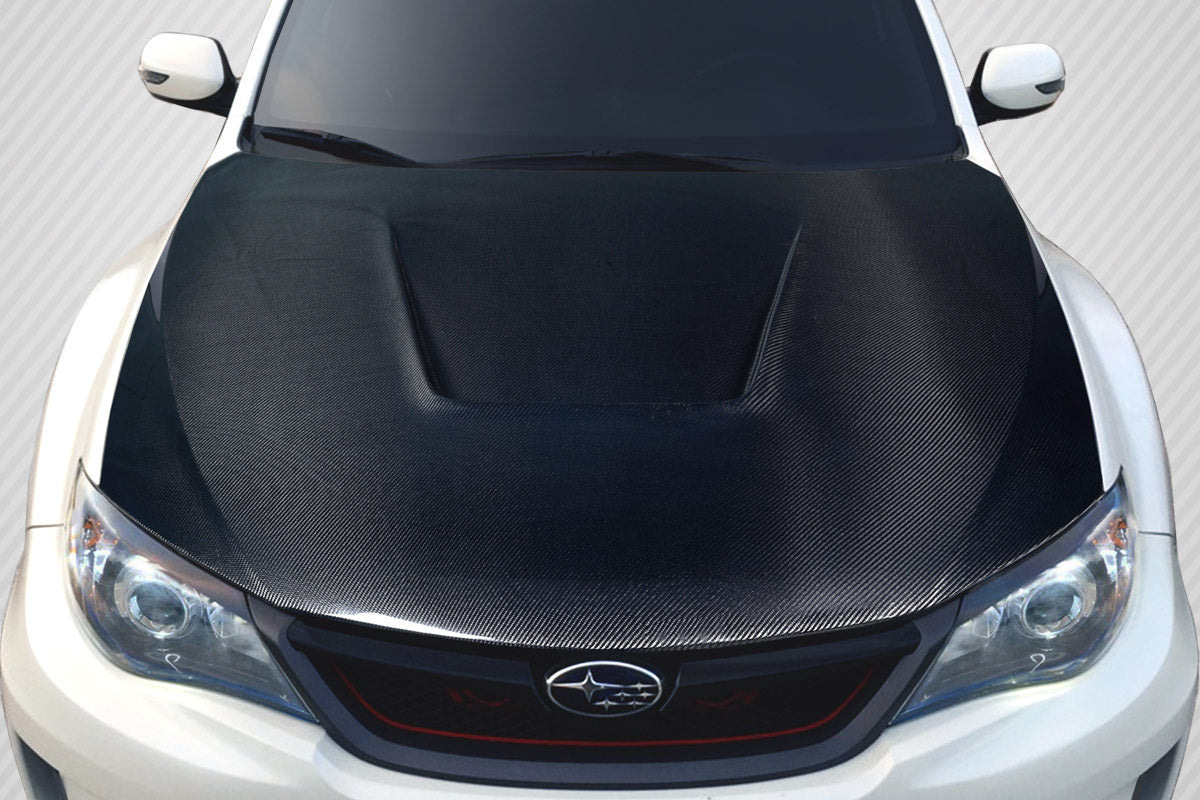 Subaru Impreza WRX STI 2008-2014 Carbon Fiber Vortex Hood Carbon Creations