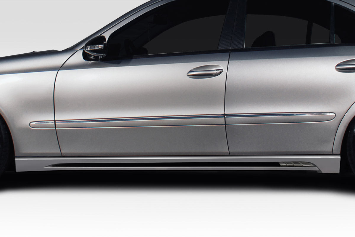 Mercedes E-Class W211 2003-2009 Aiming Side Skirt Rocker Panels Duraflex