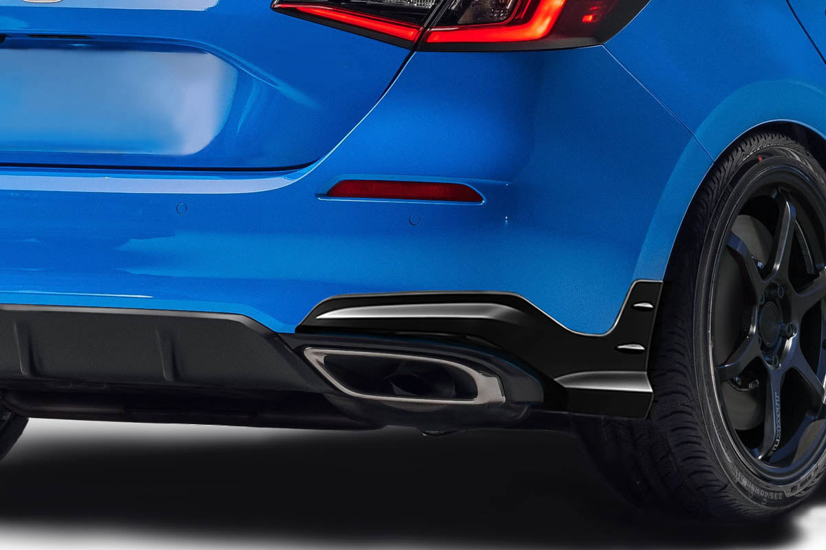 Honda Civic Hatchback 2022-2024 Merella Rear Lip Add-On Spoilers Duraflex