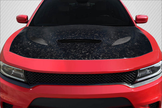 Dodge Charger (2015-2023) Carbon Fiber AeroForge Dritech Hellcat Look Hood