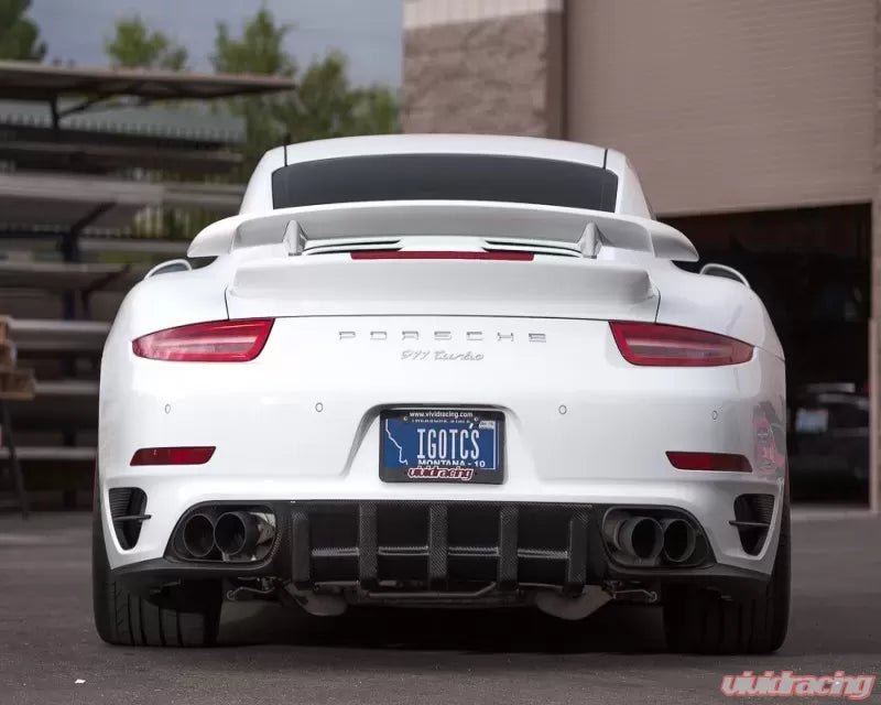 Porsche 991 Turbo Carbon Fiber Rear Diffuser VR Aero