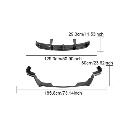 Chevrolet Corvette C8 Z06 Carbon Fiber Rear Bumper Splitter ASC