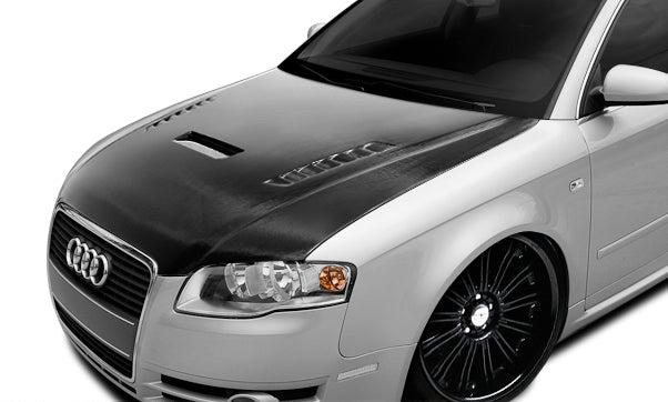 Audi A4 / S4 Carbon Fiber AF-1 Hood Aero Function