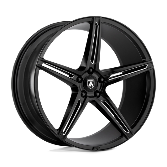 Alpha 5 Wheel Gloss Black Milled Asanti