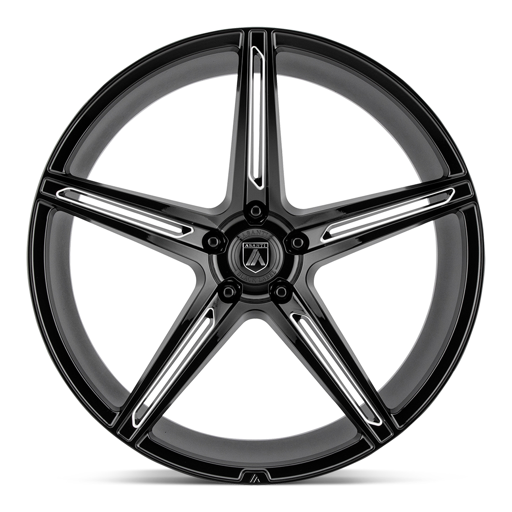 Alpha 5 Wheel Gloss Black Milled Asanti