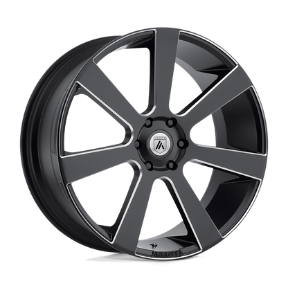 Apollo Wheel Satin Black Milled Asanti