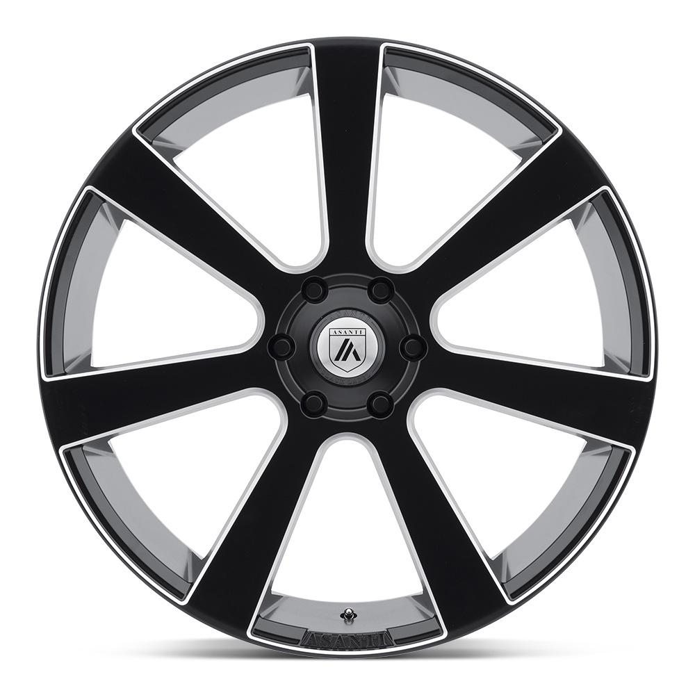 Apollo Wheel Satin Black Milled Asanti