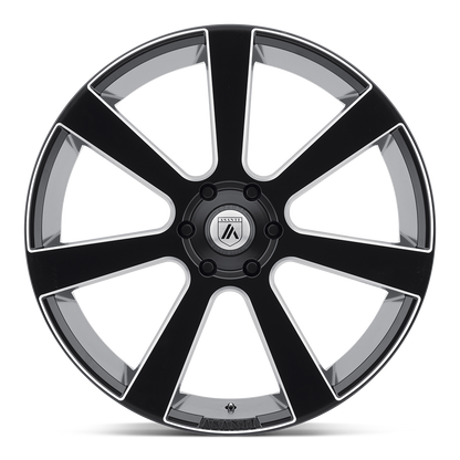 Apollo Wheel Satin Black Milled Asanti