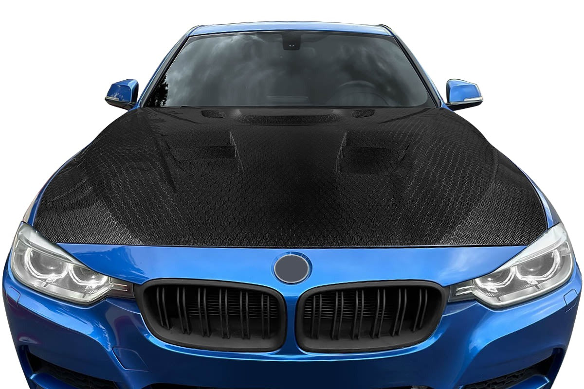 BMW 3 Series F30 / 4 Series F32 Carbon Fiber Geo6ix DriTech Eros Version 1 Hood Carbon Creations