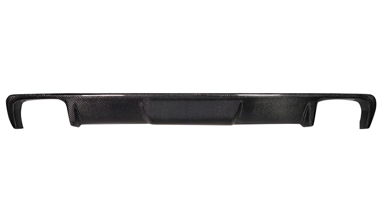 BMW 5 Series F10 2011-2016 Carbon Fiber Wave Rear Diffuser Carbon Creations