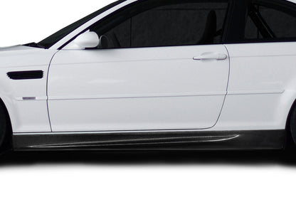 BMW M3 E46 Carbon Fiber 1M Look Side Skirt Rocker Panels Carbon Creations