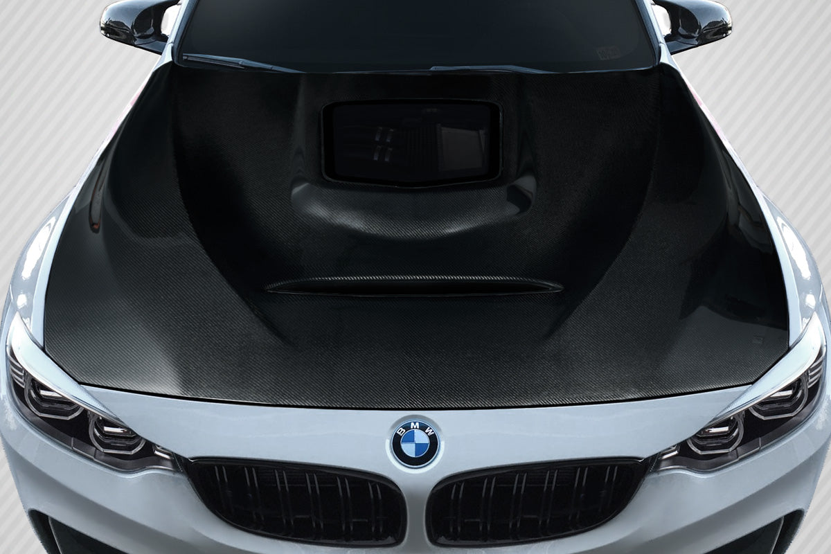 Real Carbon Fiber Gear Shift Knob Trim Cover For BMW M3 F80 M4 F82 – Gloss Black Center Panel