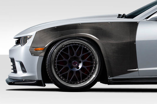 Chevrolet Camaro 2010-2015 Carbon Fiber RBS Wide Body Front Fender Flares Carbon Creations