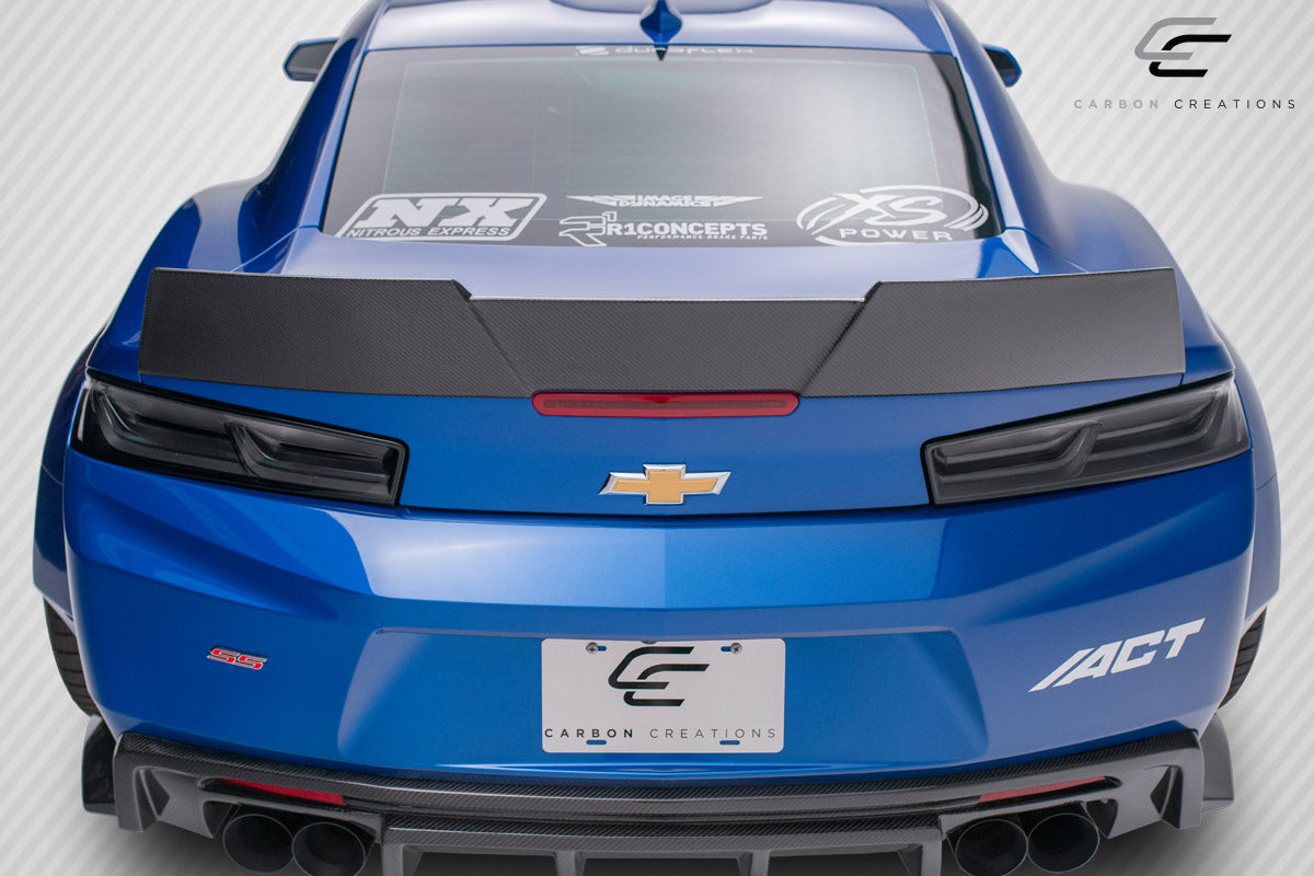 Chevrolet Camaro 2016-2023 Carbon Fiber DriTech Grid Rear Wing Spoiler Carbon Creations