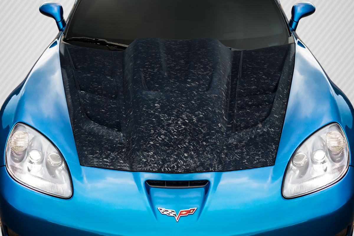 Chevrolet Corvette C6 Carbon Fiber AeroForge Dritech ZR Edition 2 Hood Carbon Creations