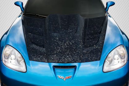 Chevrolet Corvette C6 Carbon Fiber AeroForge Dritech ZR Edition 2 Hood Carbon Creations