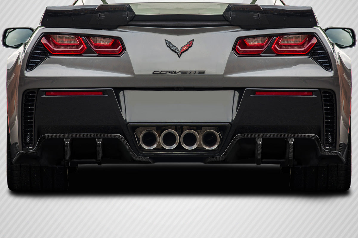 Chevrolet Corvette C7 Carbon Fiber Exe Rear Diffuser Carbon Creations