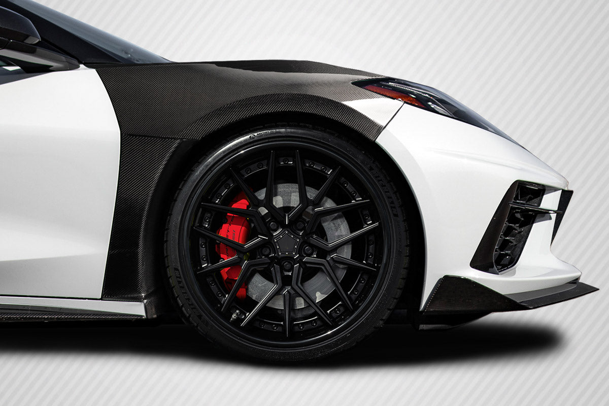 Chevrolet Corvette C8 Carbon Fiber Gran Veloce Front Fenders Carbon Creations