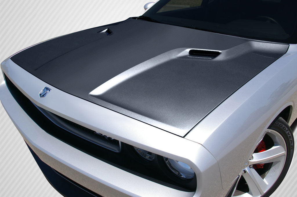 Dodge Challenger 2008-2023 Carbon Fiber SRT Look Hood Carbon Creations