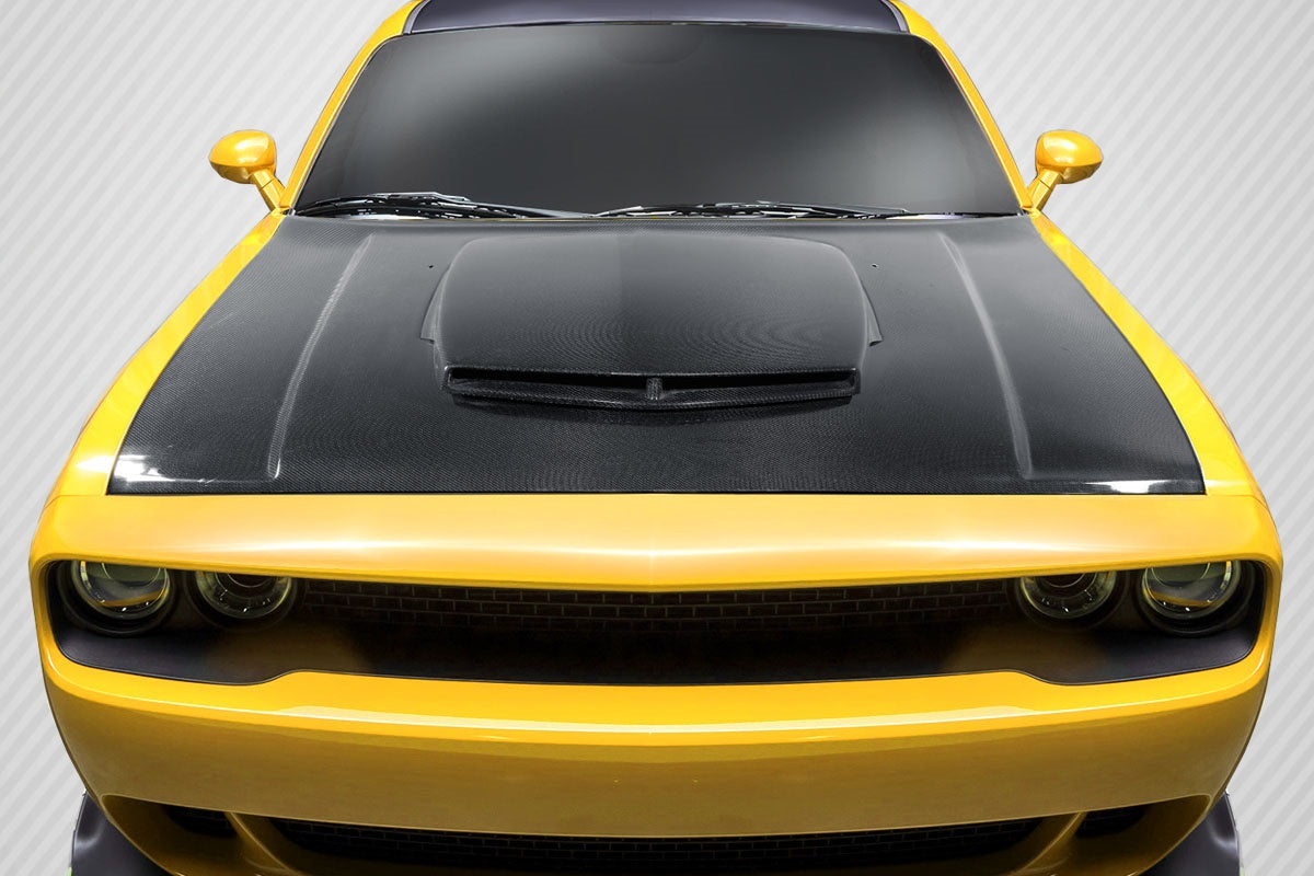 Dodge Challenger 2008-2023 Carbon Fiber TA Look Hood Carbon Creations