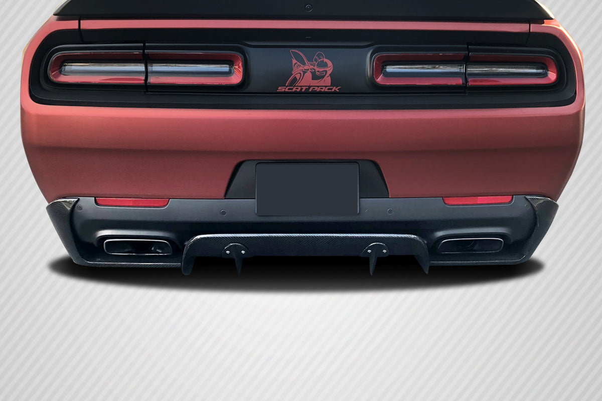 Dodge Challenger 2015-2023 Carbon Fiber Circuit Rear Diffuser Carbon Creations