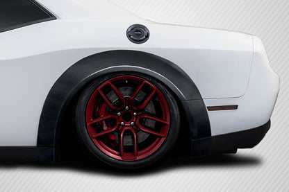 Dodge Challenger 2015-2023 Carbon Fiber Demon Look Wide Body Fender Flares 14-Piece Carbon Creations