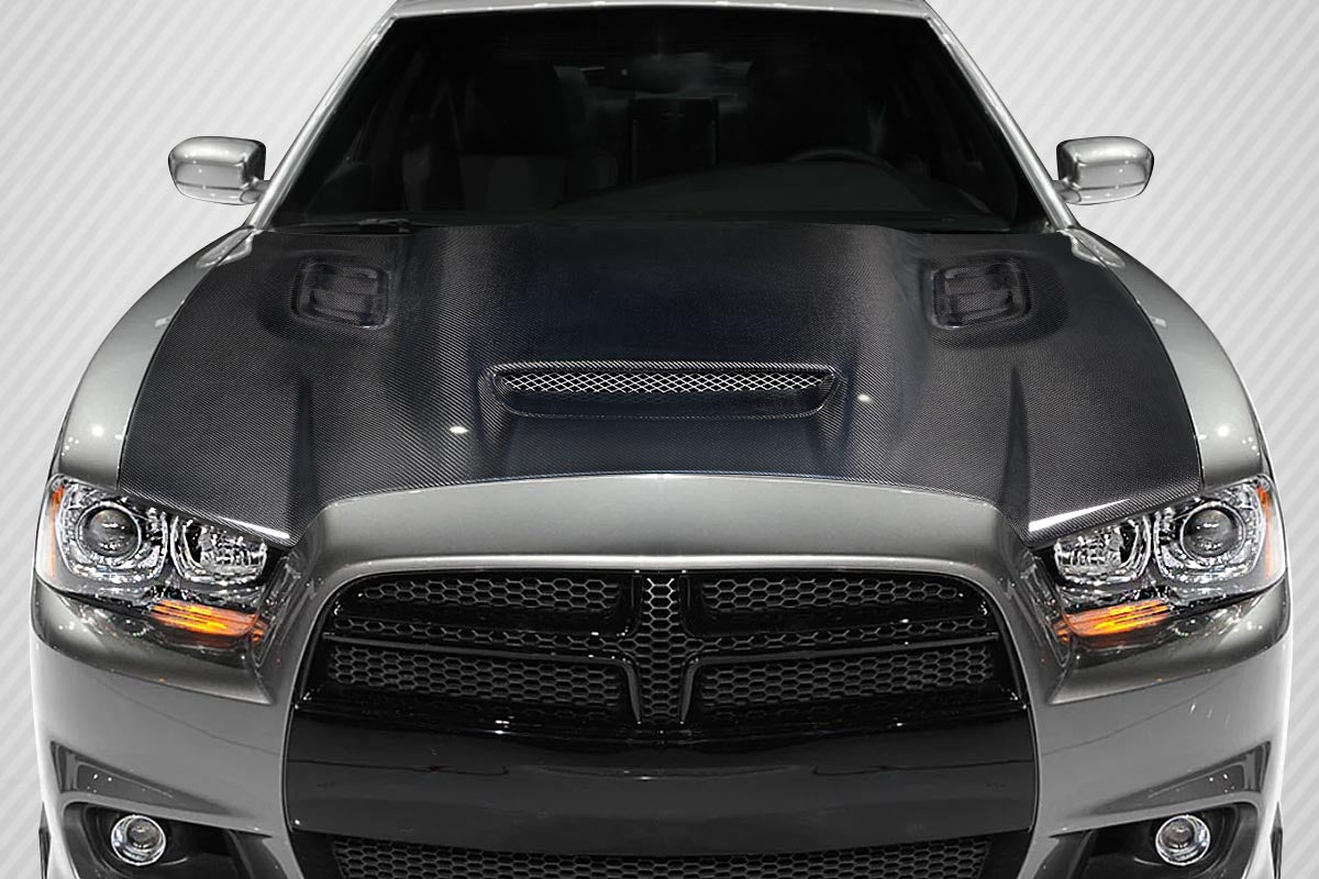 Dodge Charger 2011-2014 Carbon Fiber Hellcat Redeye Look Hood Carbon Creations