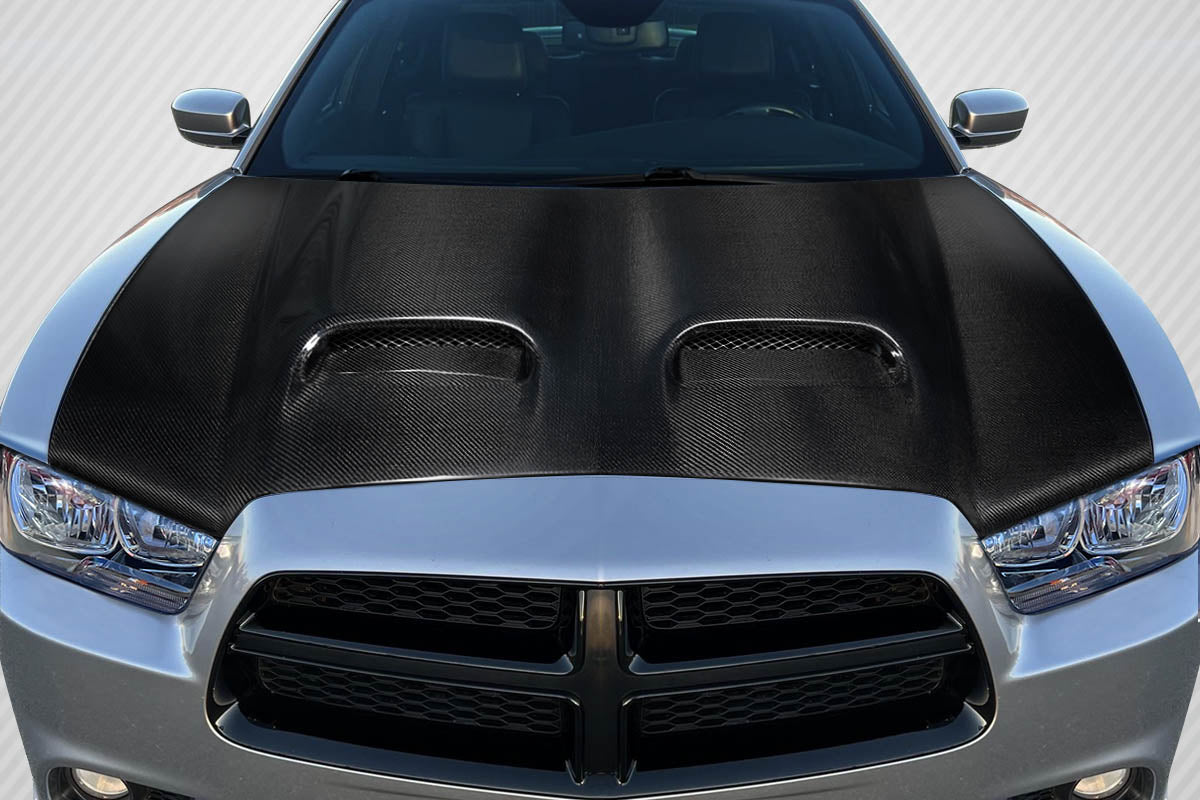 Dodge Charger 2011-2014 Carbon Fiber Redeye Look Hood Carbon Creations