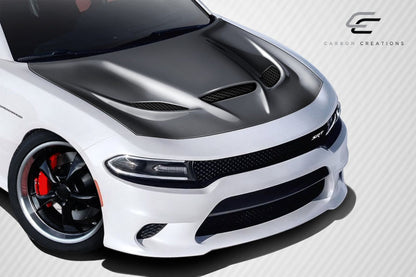 Dodge Charger 2015-2023 Carbon Fiber Dritech Hellcat Look Hood Carbon Creations