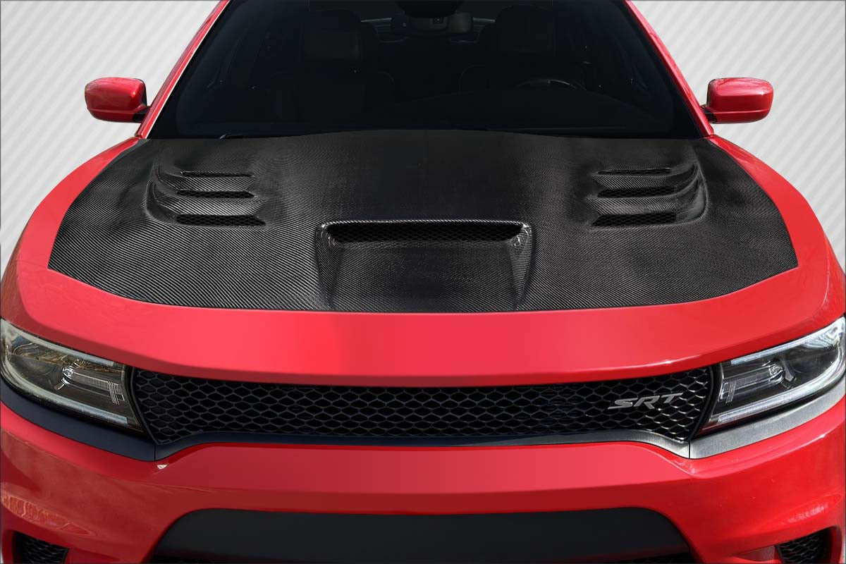 Dodge Charger 2015-2023 Carbon Fiber Viper Hood Carbon Creations