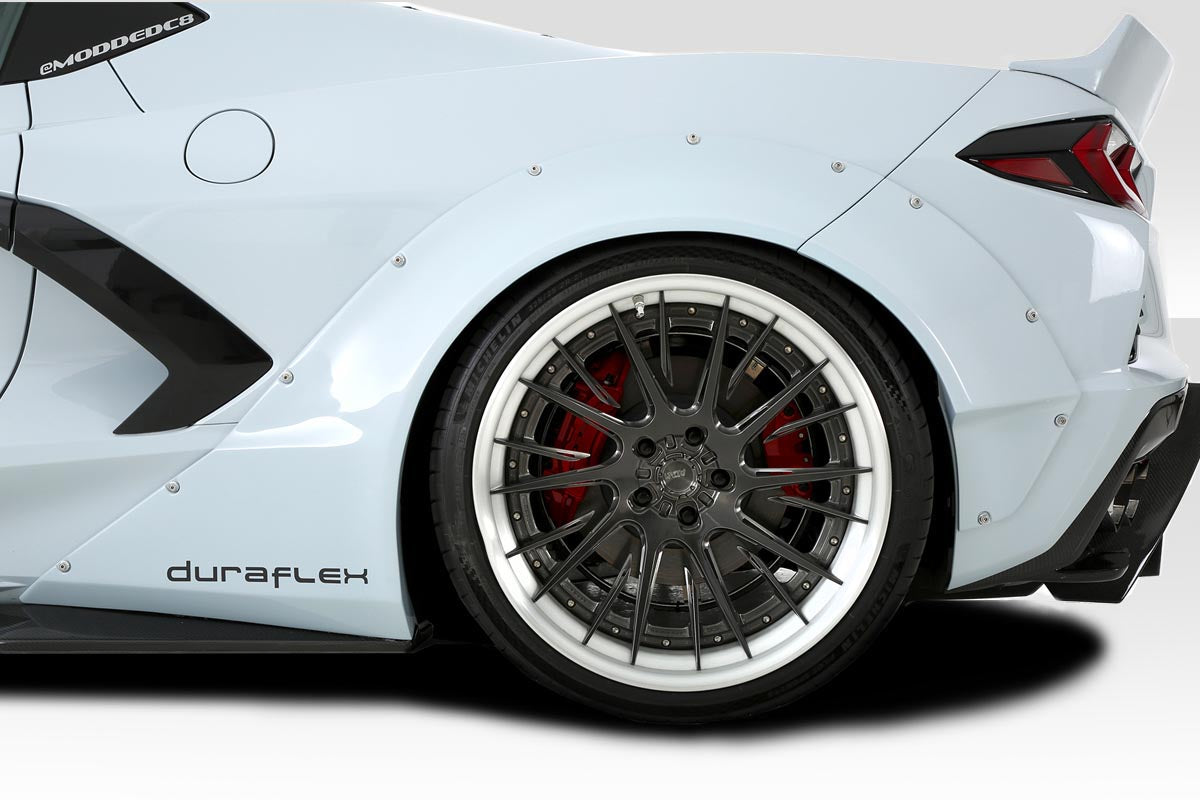 Chevrolet Corvette C8 Gran Veloce Wide Body Rear Fender Flares Duraflex