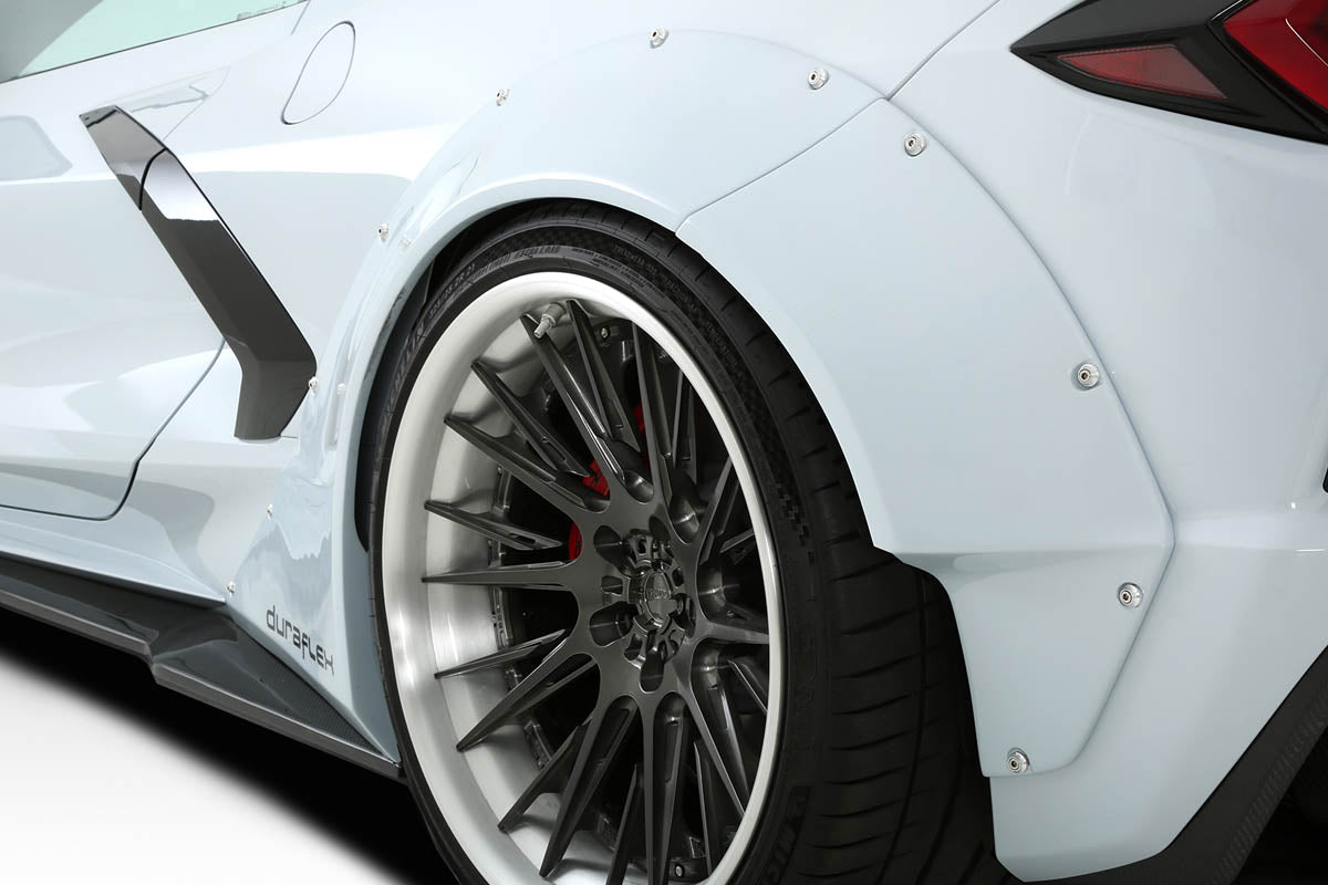 Chevrolet Corvette C8 Gran Veloce Wide Body Rear Fender Flares Duraflex