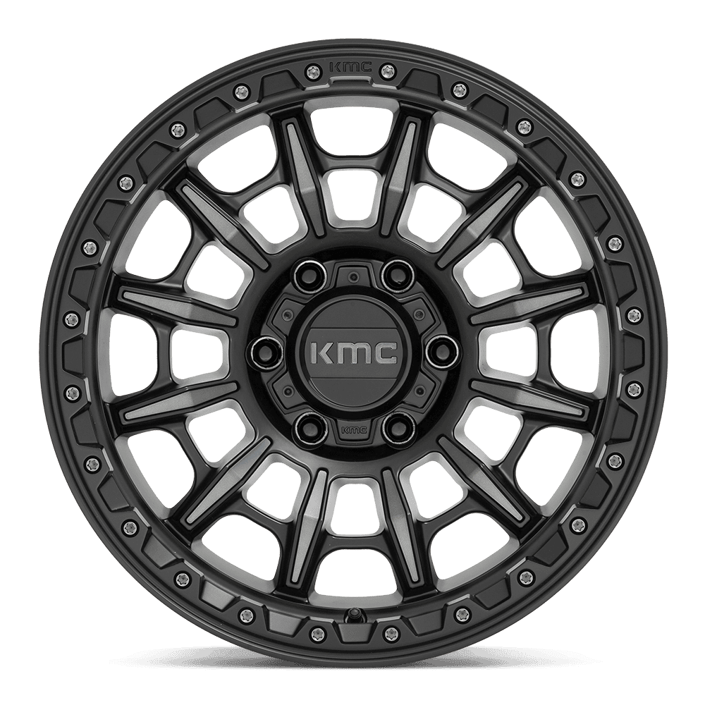 Carnage Wheel Satin Black/Gray Tint KMC