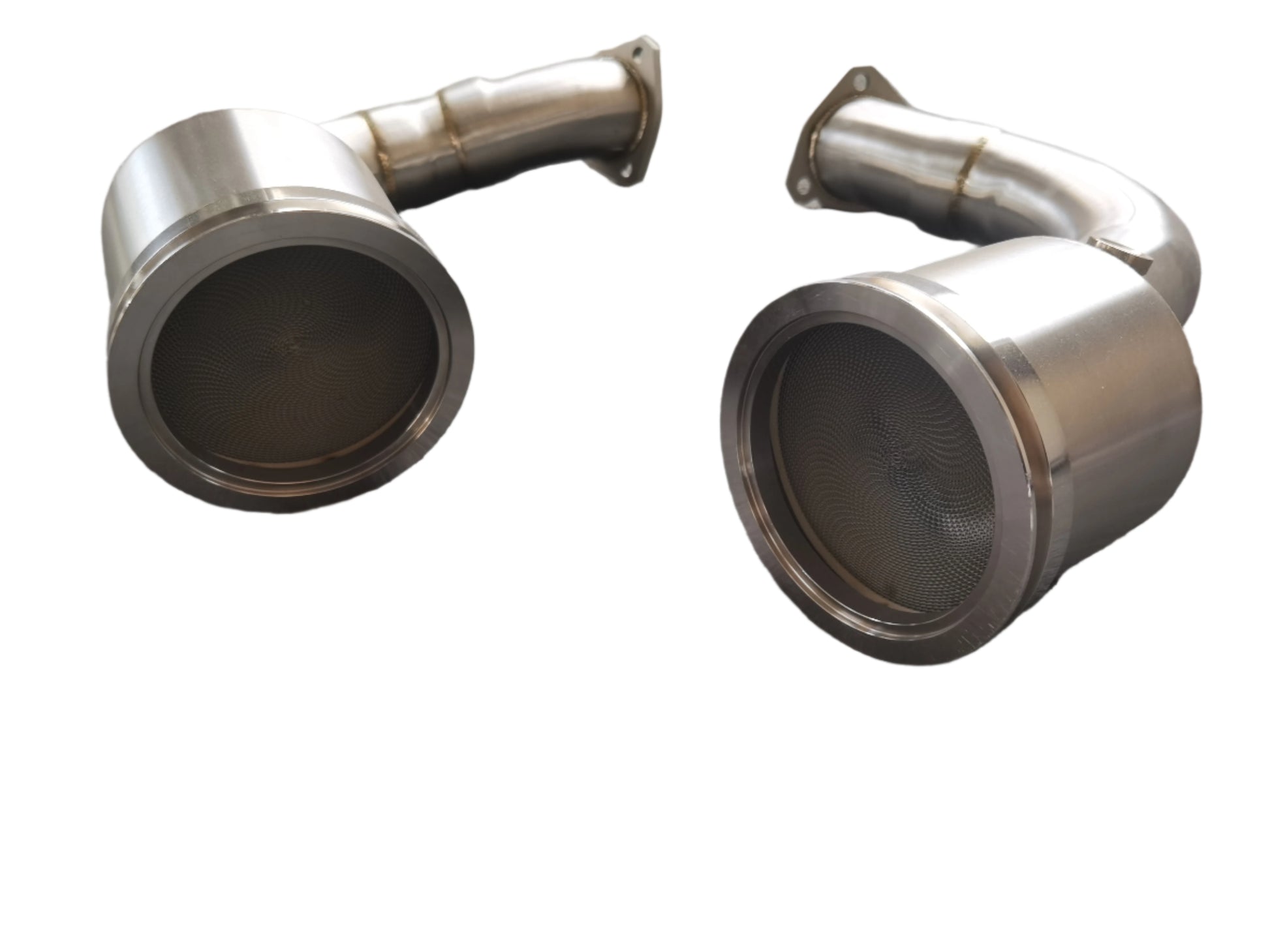 Lamborghini Urus Stainless Steel Catless Downpipe Exhaust Close Up