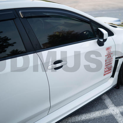 Subaru WRX STI 2015-2021 Tanso Carbon Fiber Door Bowl Trim Covers JDMuscle