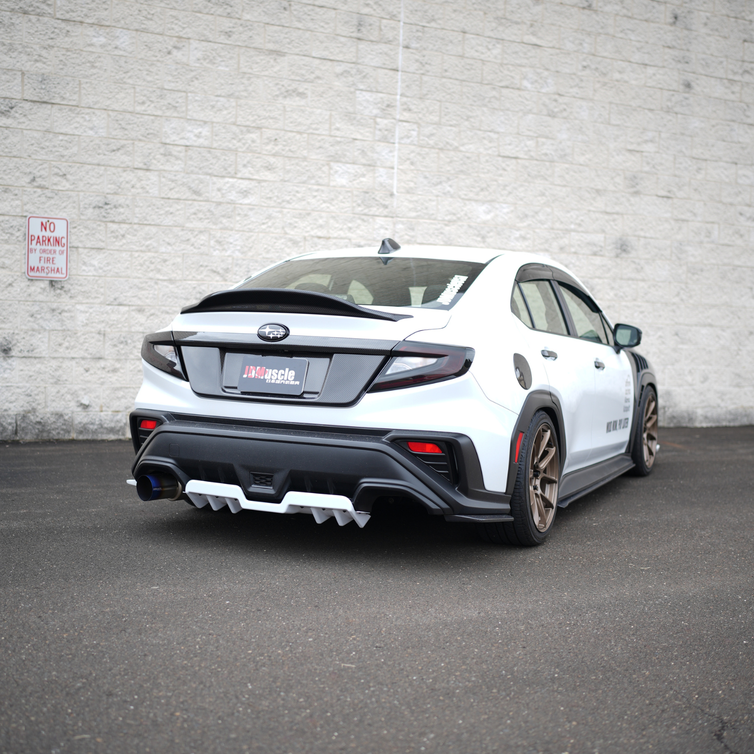 Subaru WRX 2022-2024 Carbon Fiber Duck Bill V4 JDMuscle