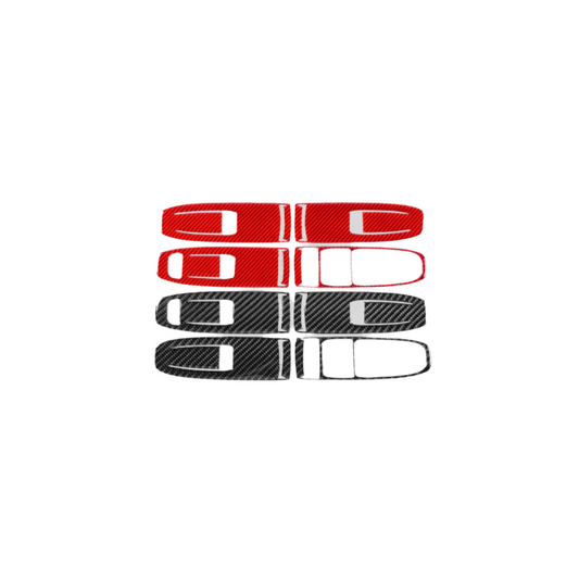 Subaru WRX 2022-2024 P&S Series Carbon Fiber Window Switch Trim Covers JDMuscle