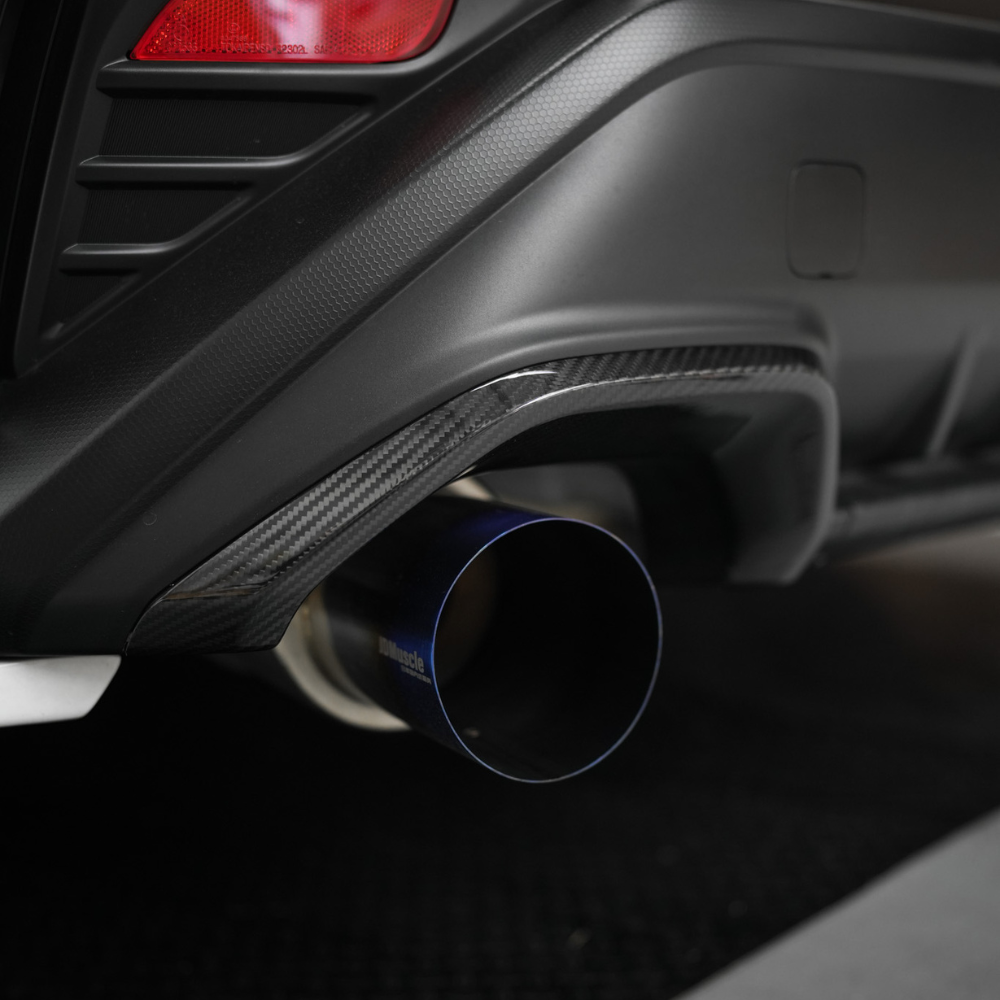 Subaru WRX 2022-2024 Tanso Dry Carbon Fiber Exhaust Finisher Trim Covers Gloss Finish JDMuscle