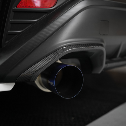 Subaru WRX 2022-2024 Tanso Dry Carbon Fiber Exhaust Finisher Trim Covers Gloss Finish JDMuscle