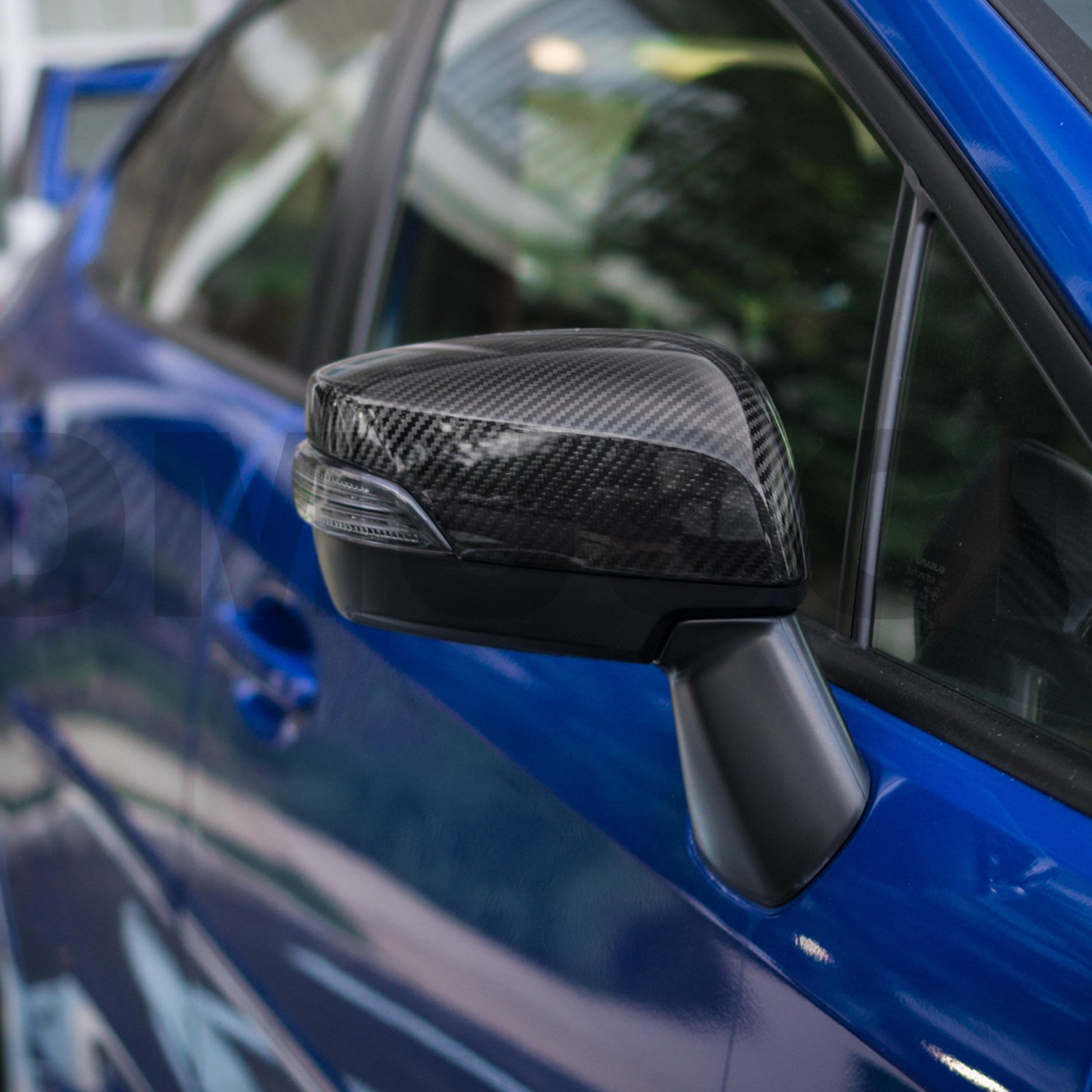 Subaru WRX STI 2015-2021 Tanso Dry Carbon Fiber Side Mirror with Turn Signal Cut-Out JDMuscle
