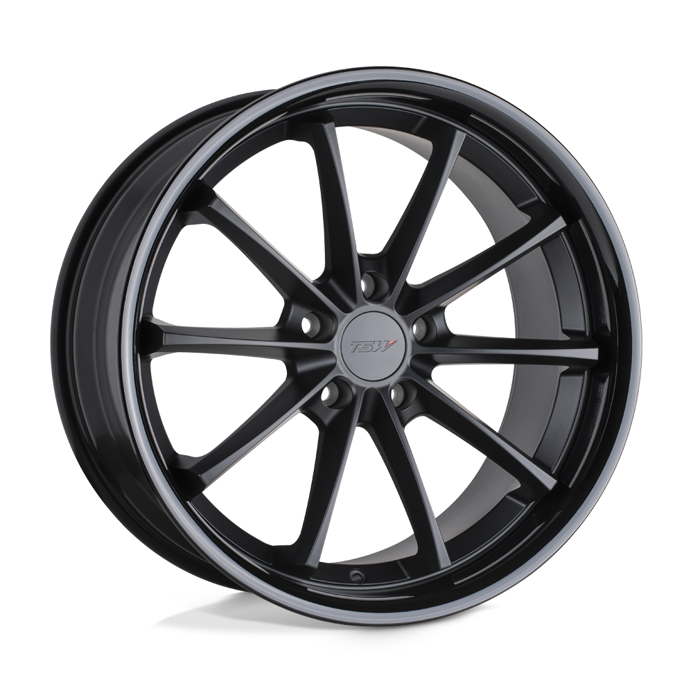 Sweep Wheel Matte Black/Gloss Black Lip TSW