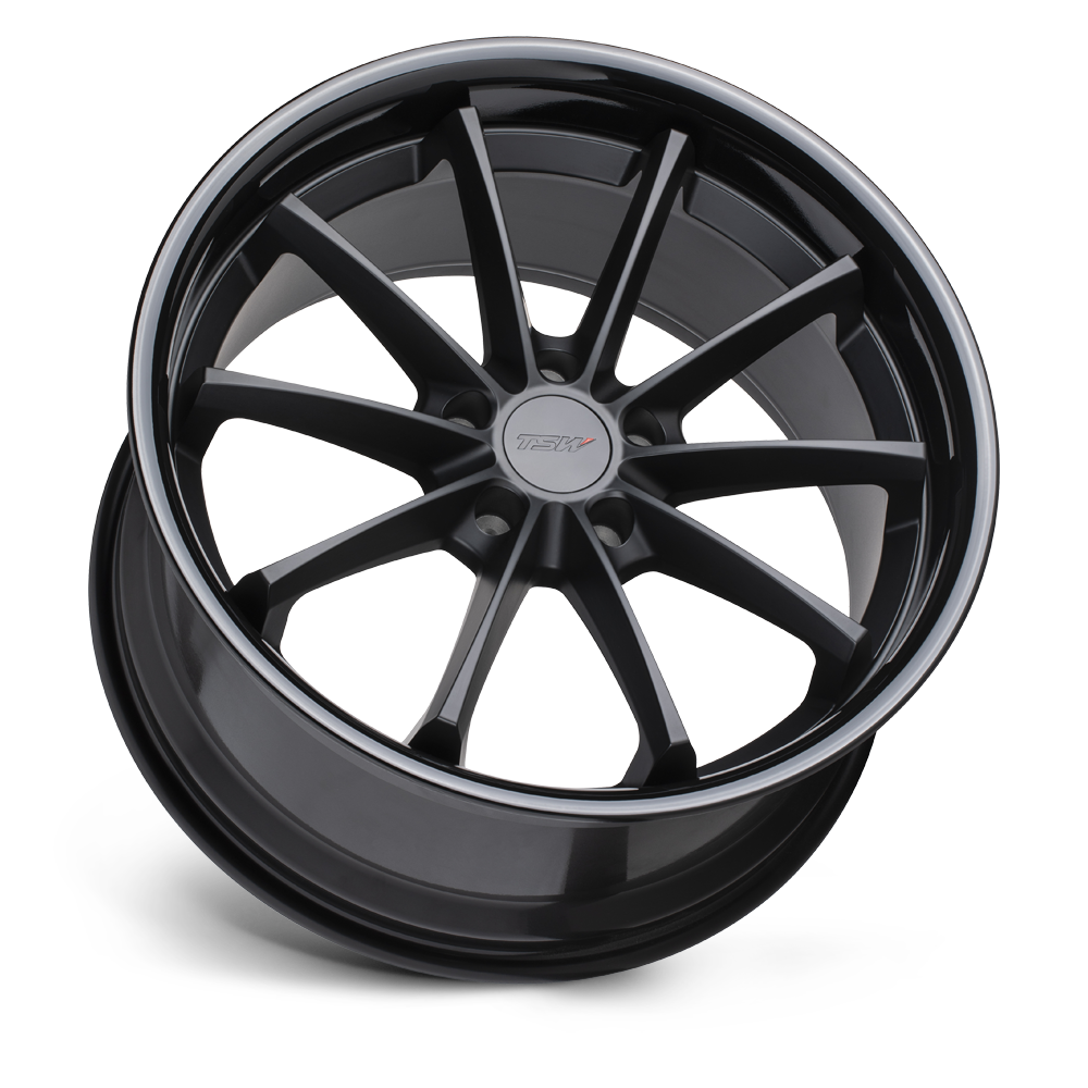 Sweep Wheel Matte Black/Gloss Black Lip TSW