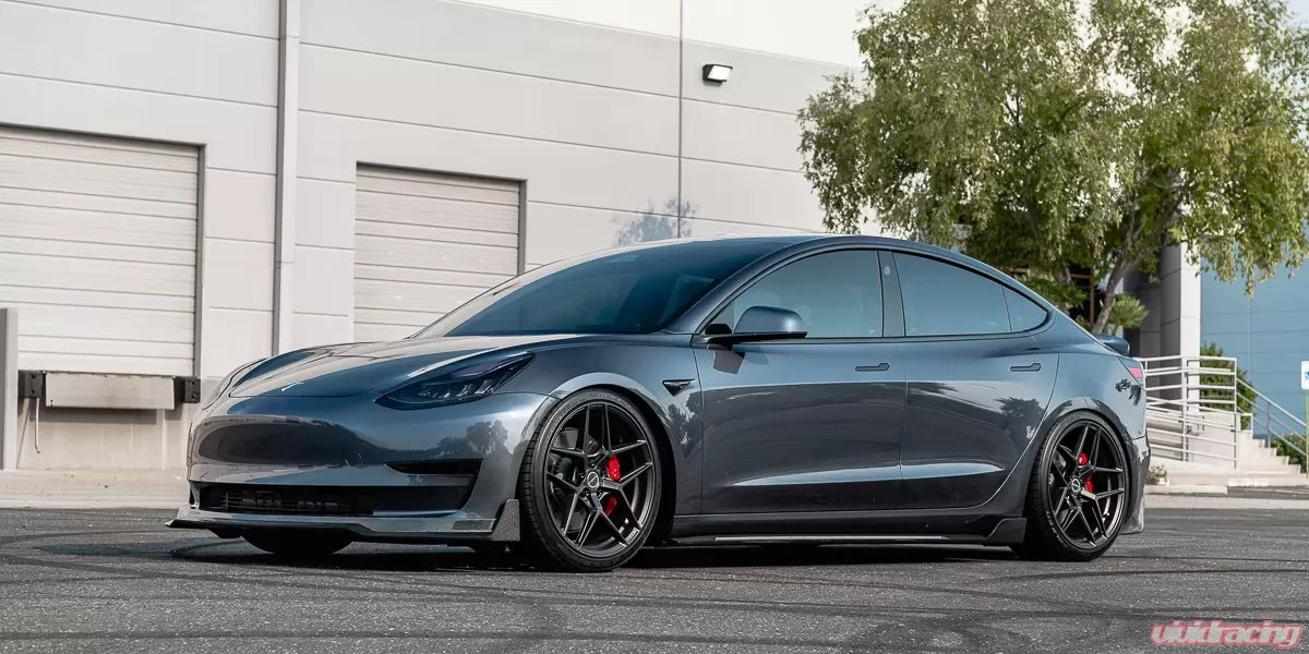 Tesla Model 3 Gloss Carbon Fiber Side Skirts VR Aero