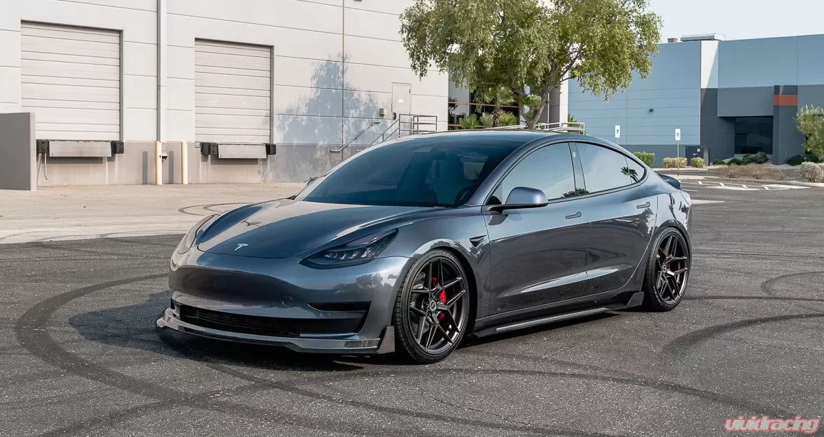 Tesla Model 3 Gloss Carbon Fiber Front Lip