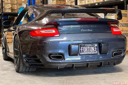 Porsche 997 Carbon Fiber Strake Diffuser VR Aero