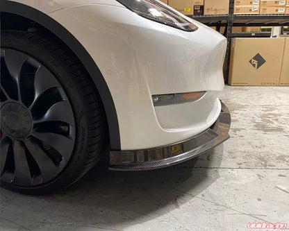 Tesla Model Y Carbon Fiber Front Lip VR Aero